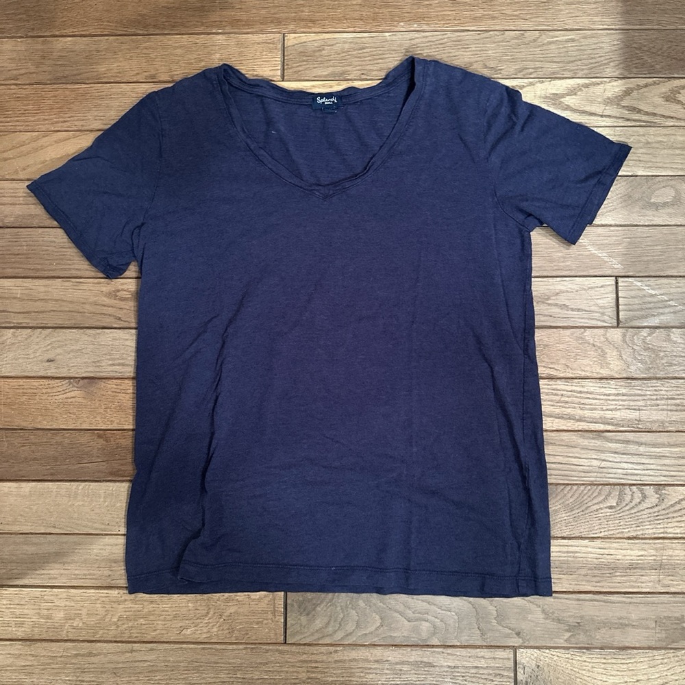 short sleeve navy shirt
